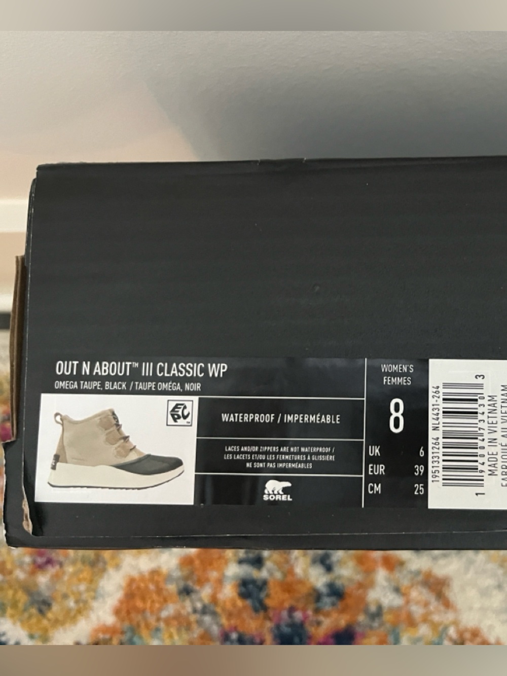 Sorel Out N About II Classic WP Box - Black and Tan - Picture 4 of 4